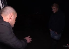 Horny dude treats a sexy hitchhiker like a sex toy